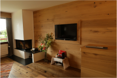 Parquet wall tv