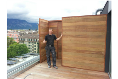 ipe terasse wall