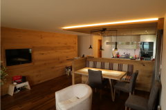 parquet on the ceiling and wall